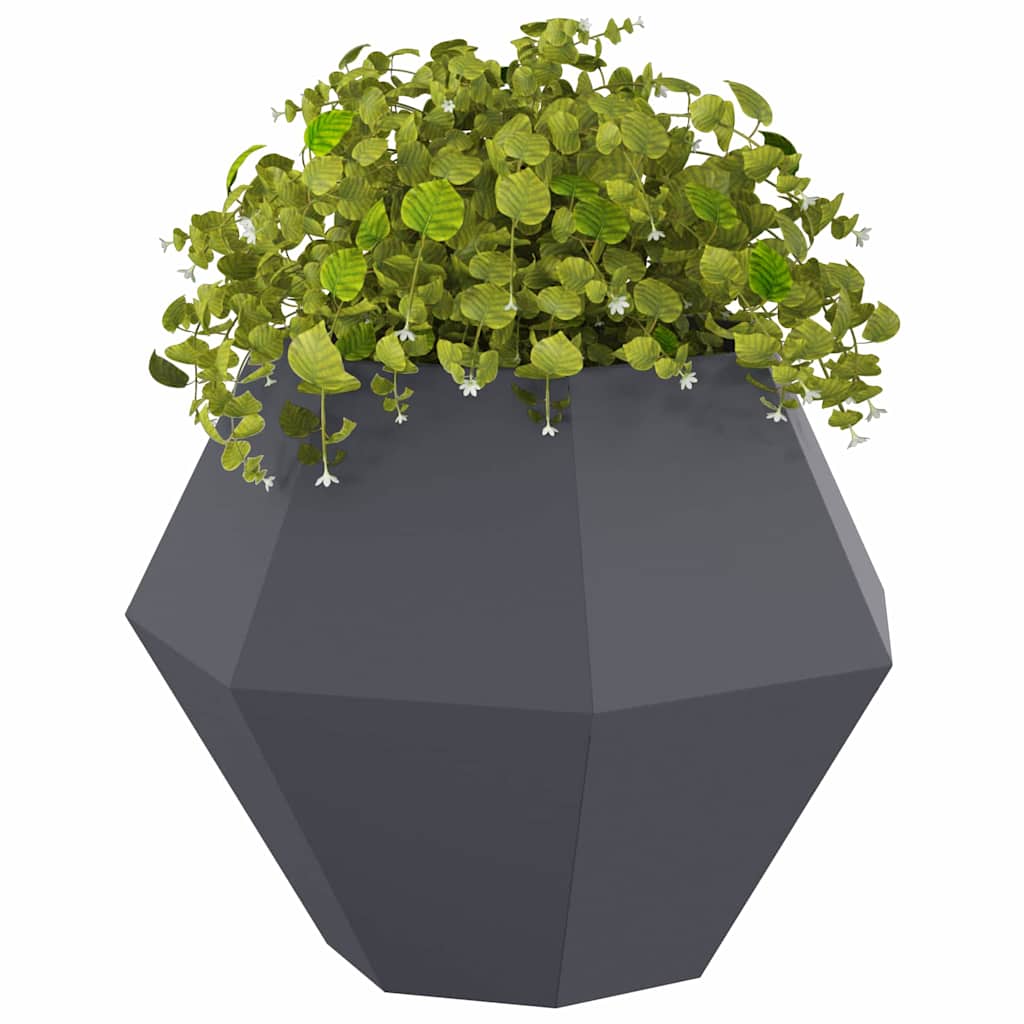 vidaXL Planter Anthracite 75 x 75 x 60 cm Steel 3