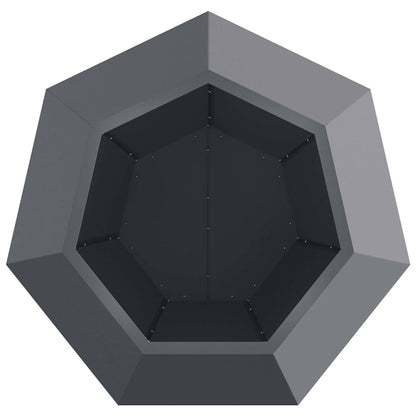 vidaXL Planter Anthracite 75 x 75 x 60 cm Steel 6