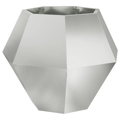 vidaXL Planter Silver 75 x 75 x 60 cm Galvanised Steel 2