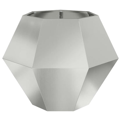 vidaXL Planter Silver 75 x 75 x 60 cm Galvanised Steel 5