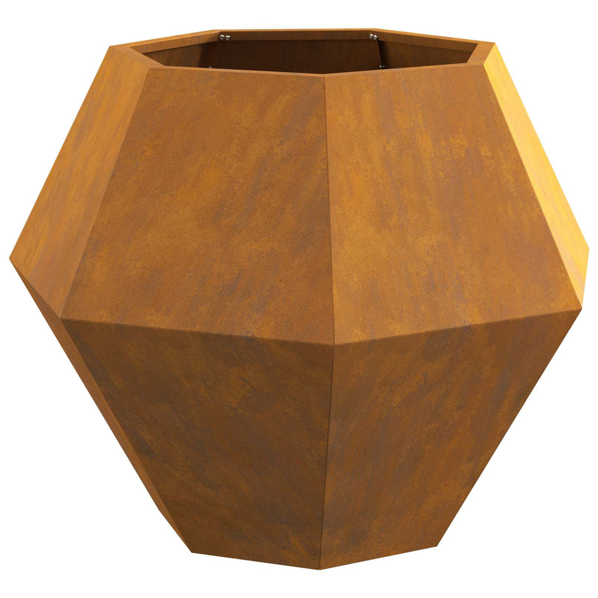 vidaXL Planter 2 pcs Rusty 75 x 75 x 60 cm Weathering Steel 5