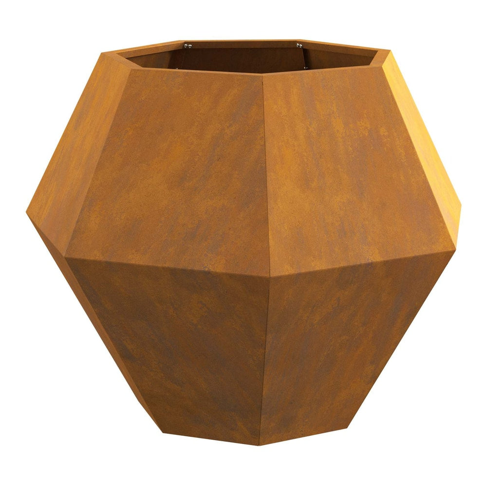 Planter 75 x 75 x 60 cm Steel 2 pcs Weathering steel