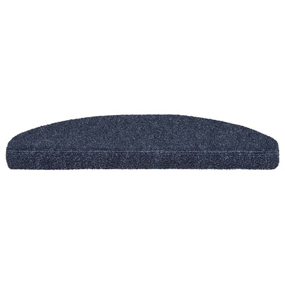 vidaXL Stair Mats Self-adhesive 20 pcs 65x21x4 cm Blue Half Round Large 3