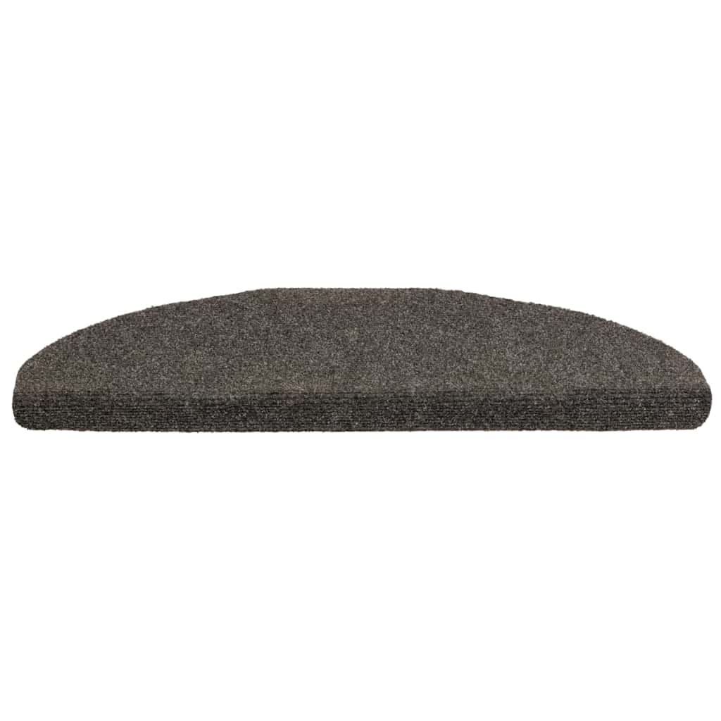 vidaXL Stair Mats Self-adhesive 20 pcs 65x21x4 cm Anthracite Half Round Large 3