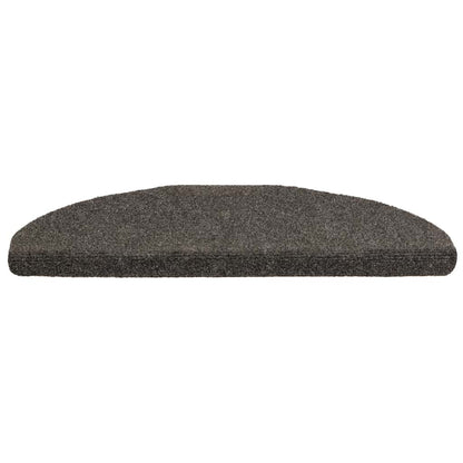 vidaXL Stair Mats Self-adhesive 20 pcs 65x21x4 cm Anthracite Half Round Large 3