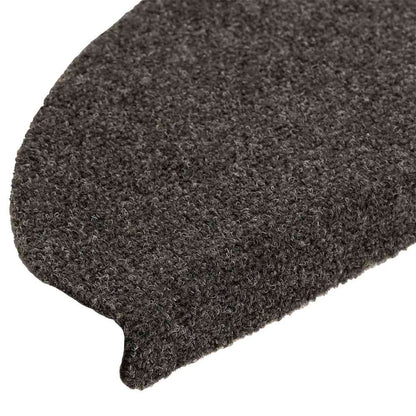 vidaXL Stair Mats Self-adhesive 20 pcs 65x21x4 cm Anthracite Half Round Large 6
