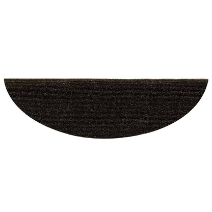 vidaXL Stair Mats Self-adhesive 20 pcs 56x17x3 cm Dark Brown Half Round 5
