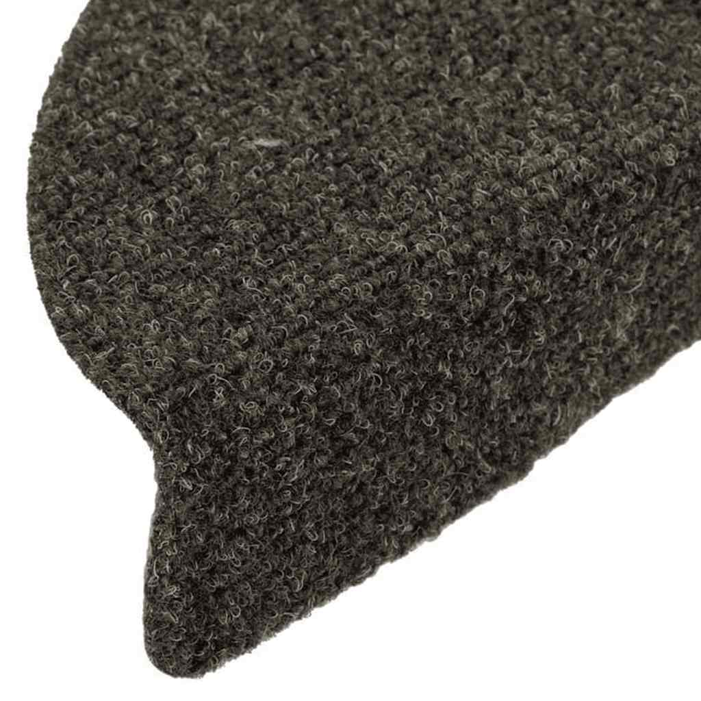 vidaXL Stair Mats Self-adhesive 20 pcs 56x17x3 cm Anthracite Half Round 6