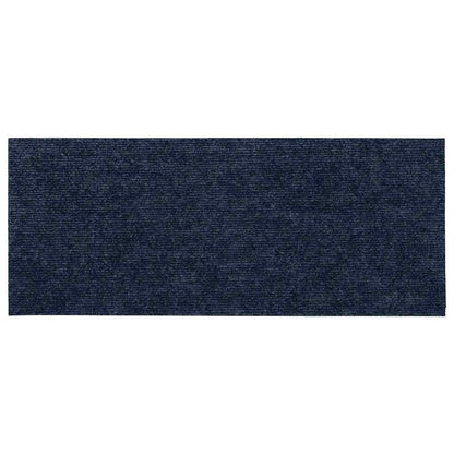 vidaXL Stair Mats Self-adhesive 30 pcs 60x25 cm Navy Rectangular 5
