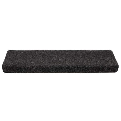 vidaXL Stair Mats Self-adhesive 20 pcs 65x21x4 cm Black Rectangular Edge 3
