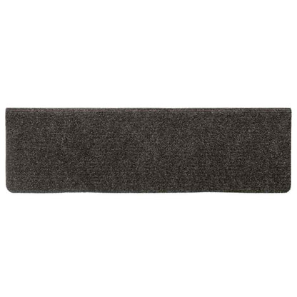 vidaXL Stair Mats Self-adhesive 20 pcs 65x21x4 cm Anthracite Rectangular Edge 4