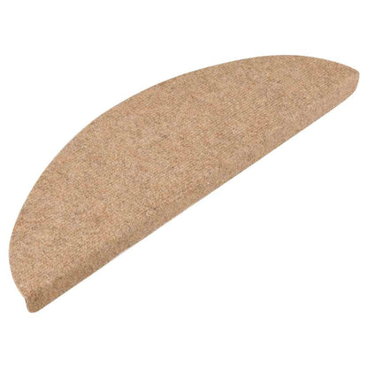 vidaXL Stair Mats Self-adhesive 20 pcs Beige 56x17x3 cm 3