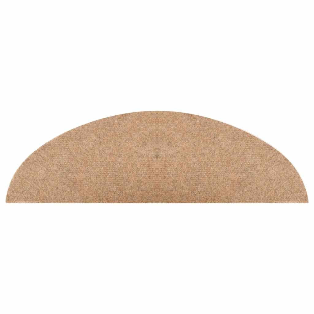 vidaXL Stair Mats Self-adhesive 20 pcs Beige 56x17x3 cm 6