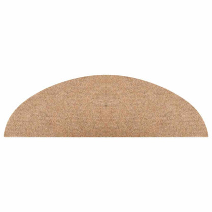 vidaXL Stair Mats Self-adhesive 20 pcs Beige 56x17x3 cm 6