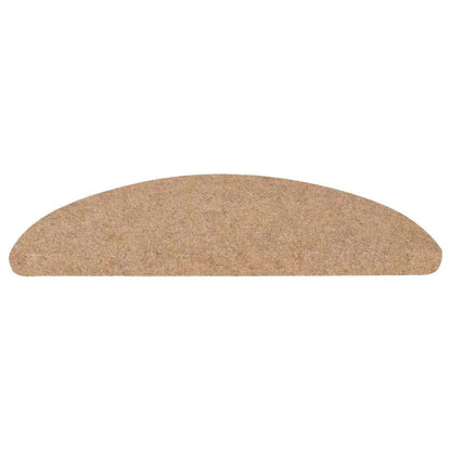 vidaXL Stair Mats Self-adhesive 30 pcs Beige 56x17x3 cm 4