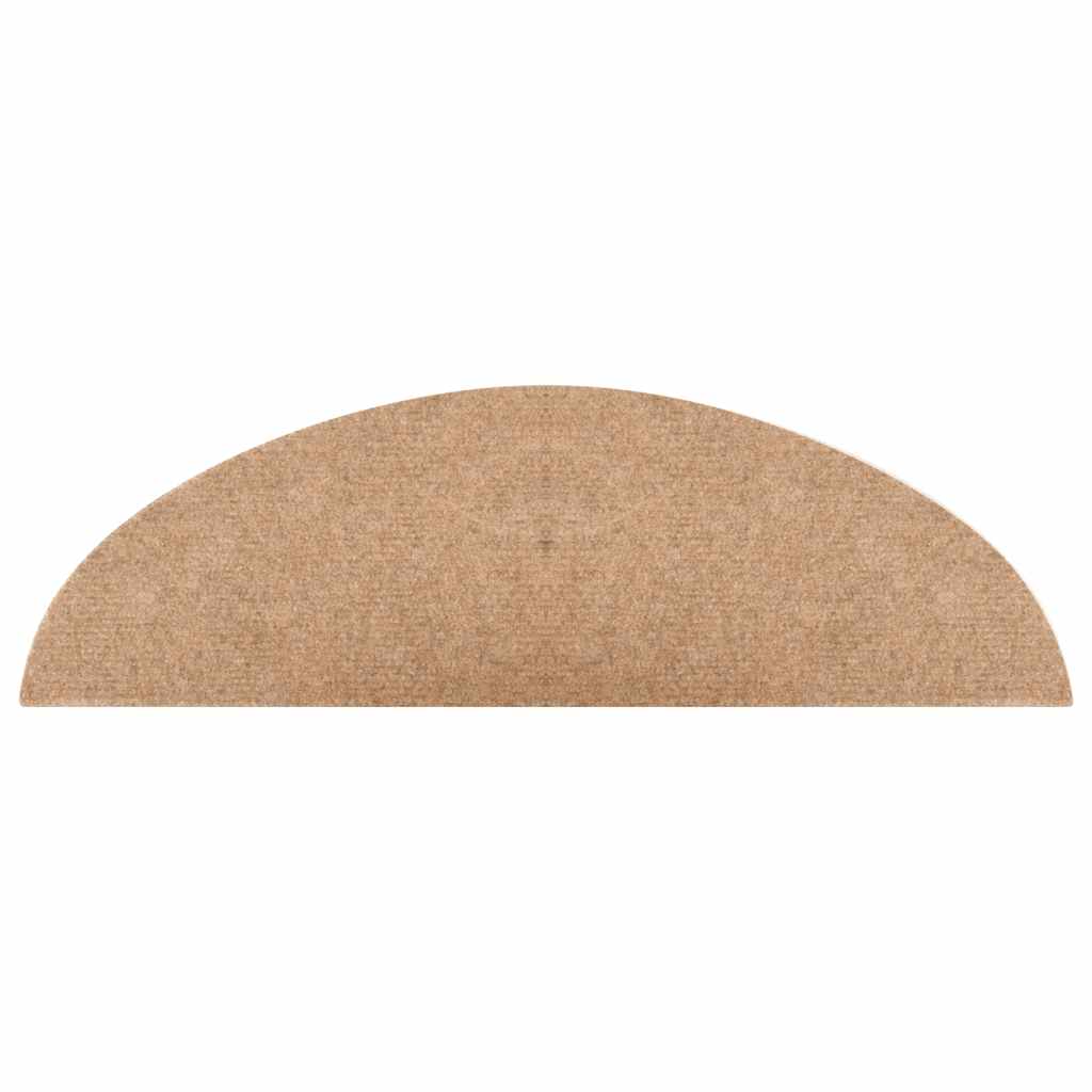 vidaXL Stair Mats Self-adhesive 30 pcs Beige 56x17x3 cm 6