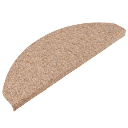 vidaXL Stair Mats Self-adhesive 20 pcs Beige 65x22,5x3,5 cm 3