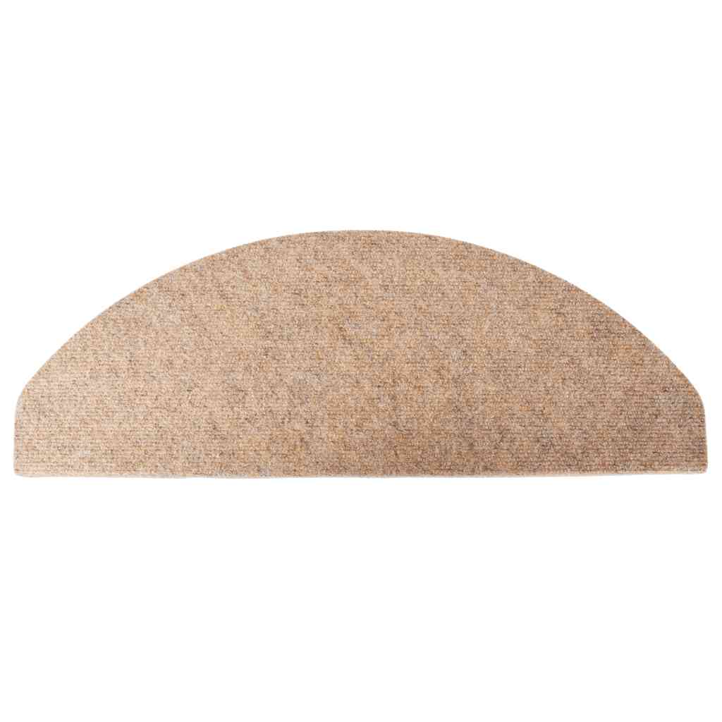 vidaXL Stair Mats Self-adhesive 20 pcs Beige 65x22,5x3,5 cm 6