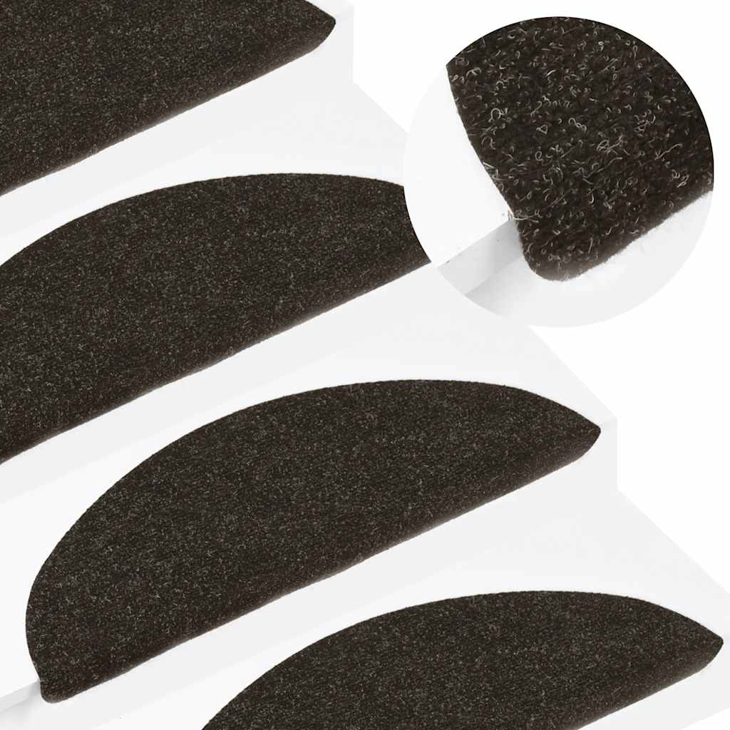 vidaXL Stair Mats Self-adhesive 56x17x3 cm