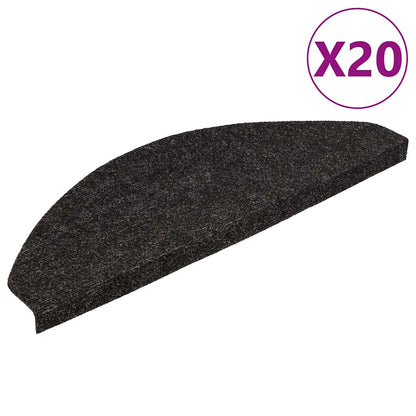 vidaXL Stair Mats Self-adhesive 20 pcs Anthracite 65x22,5x3,5 cm 2