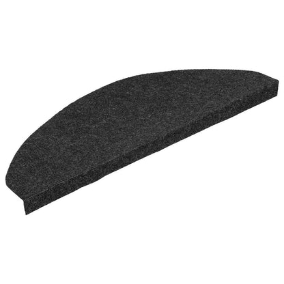 vidaXL Stair Mats Self-adhesive 20 pcs Black 65x22,5x3,5 cm 3