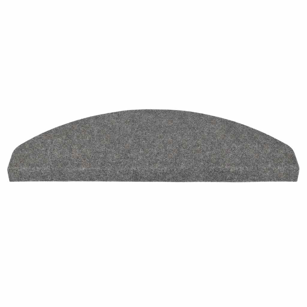 vidaXL Stair Mats Self-adhesive 20 pcs Grey 65x22,5x3,5 cm 4