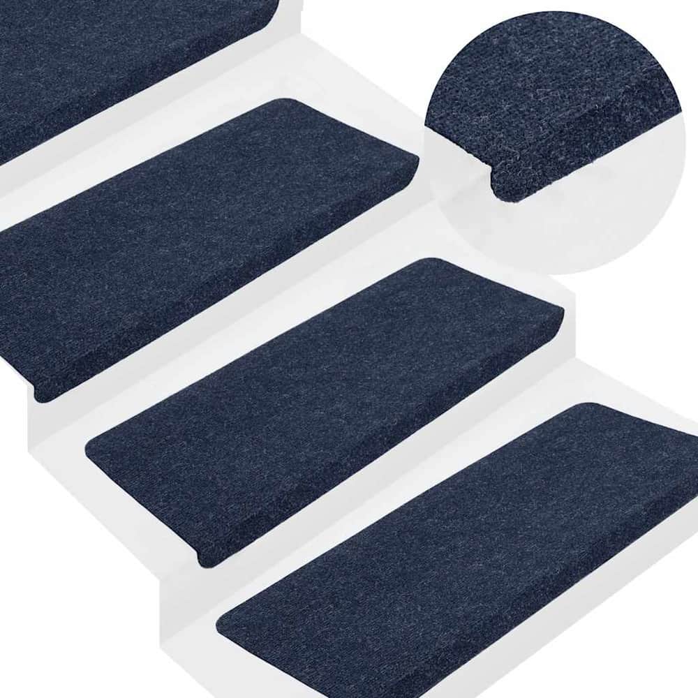 Stair Mats Self-adhesive 65x24.5x3.5 cm Blue