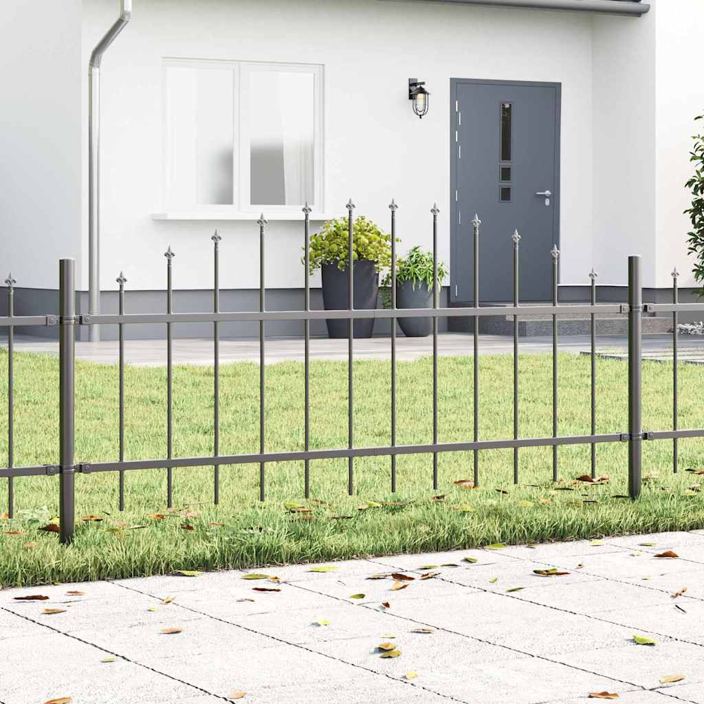 vidaXL Garden Fence WOERDEN 2 pcs 170 x 115 cm Powder-Coated Steel 1