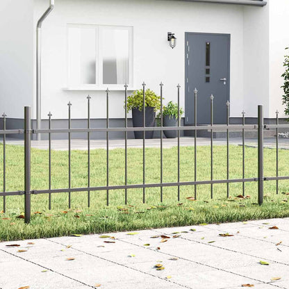 vidaXL Garden Fence WOERDEN 2 pcs 170 x 115 cm Powder-Coated Steel 1