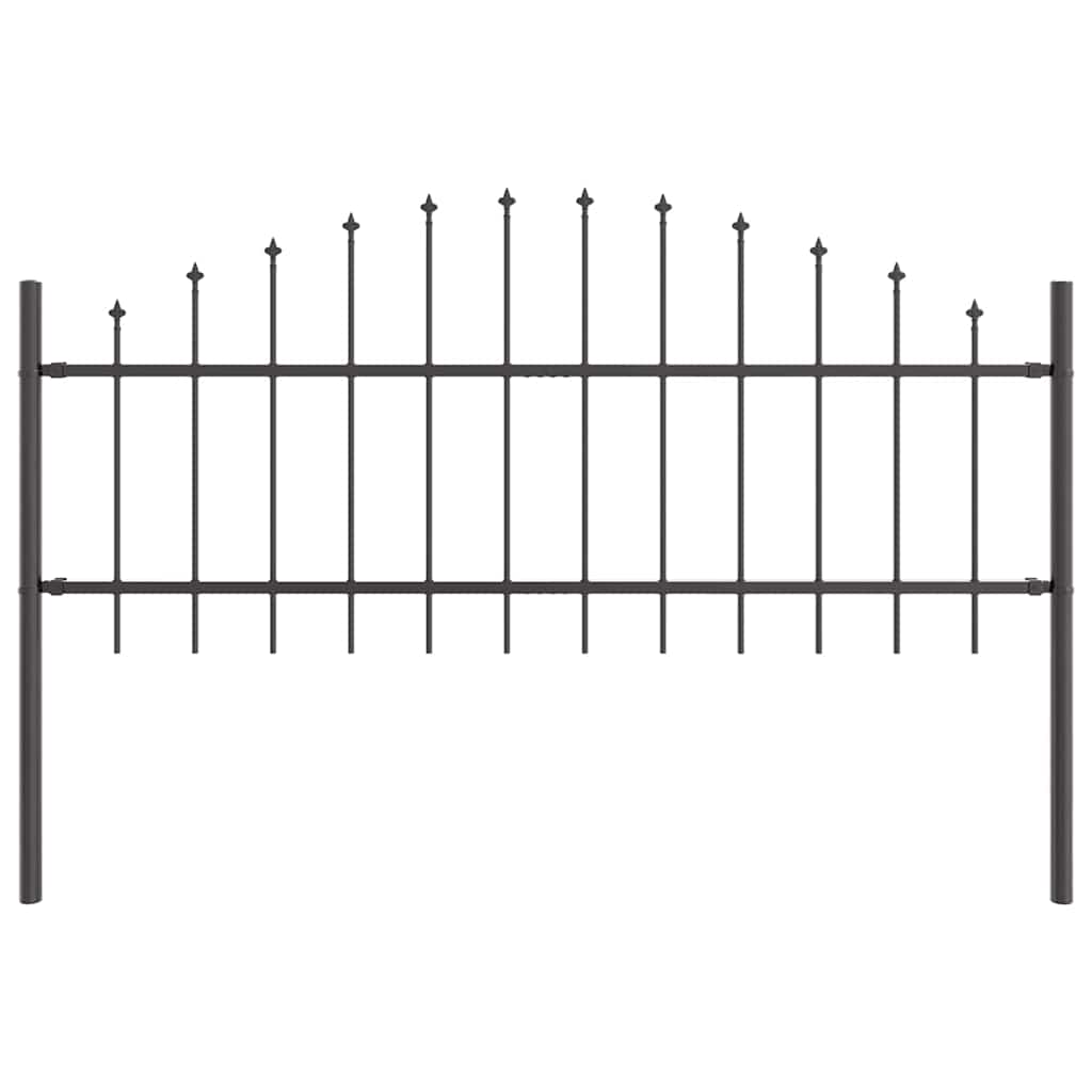 vidaXL Garden Fence WOERDEN 2 pcs 170 x 115 cm Powder-Coated Steel 5