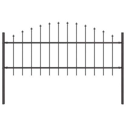 vidaXL Garden Fence WOERDEN 2 pcs 170 x 115 cm Powder-Coated Steel 5
