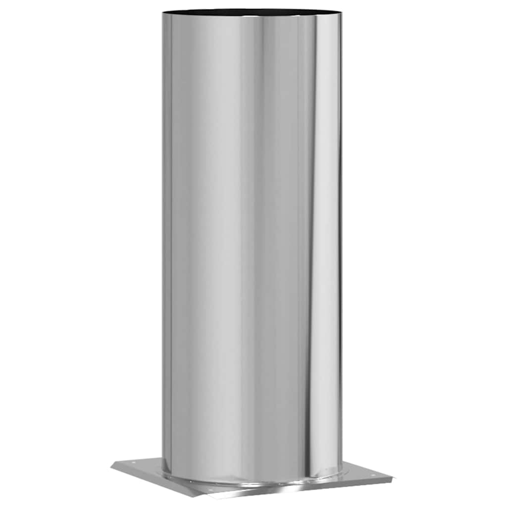 vidaXL Chimney Head Extension Silver 25 x 25 x 50 cm Stainless Steel 2