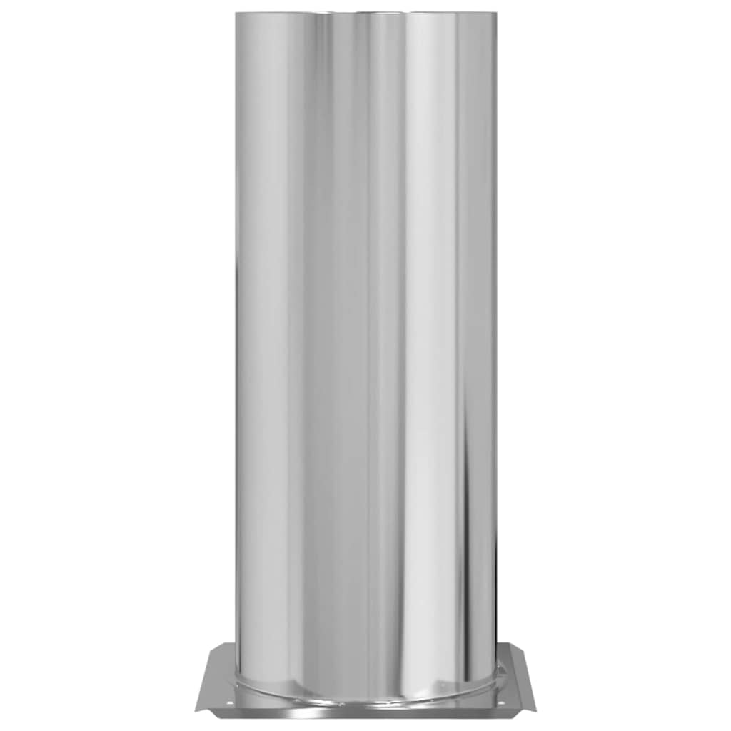 vidaXL Chimney Head Extension Silver 25 x 25 x 50 cm Stainless Steel 3
