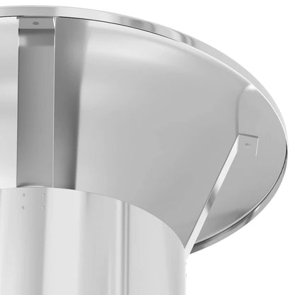 vidaXL Rain Cover Chimney Silver 35 x 35 x 20 cm Stainless Steel 6
