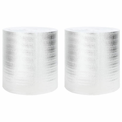 vidaXL Radiator Heat Reflector 2 pcs Silver 25 x 0.5 m Polyethylene 1