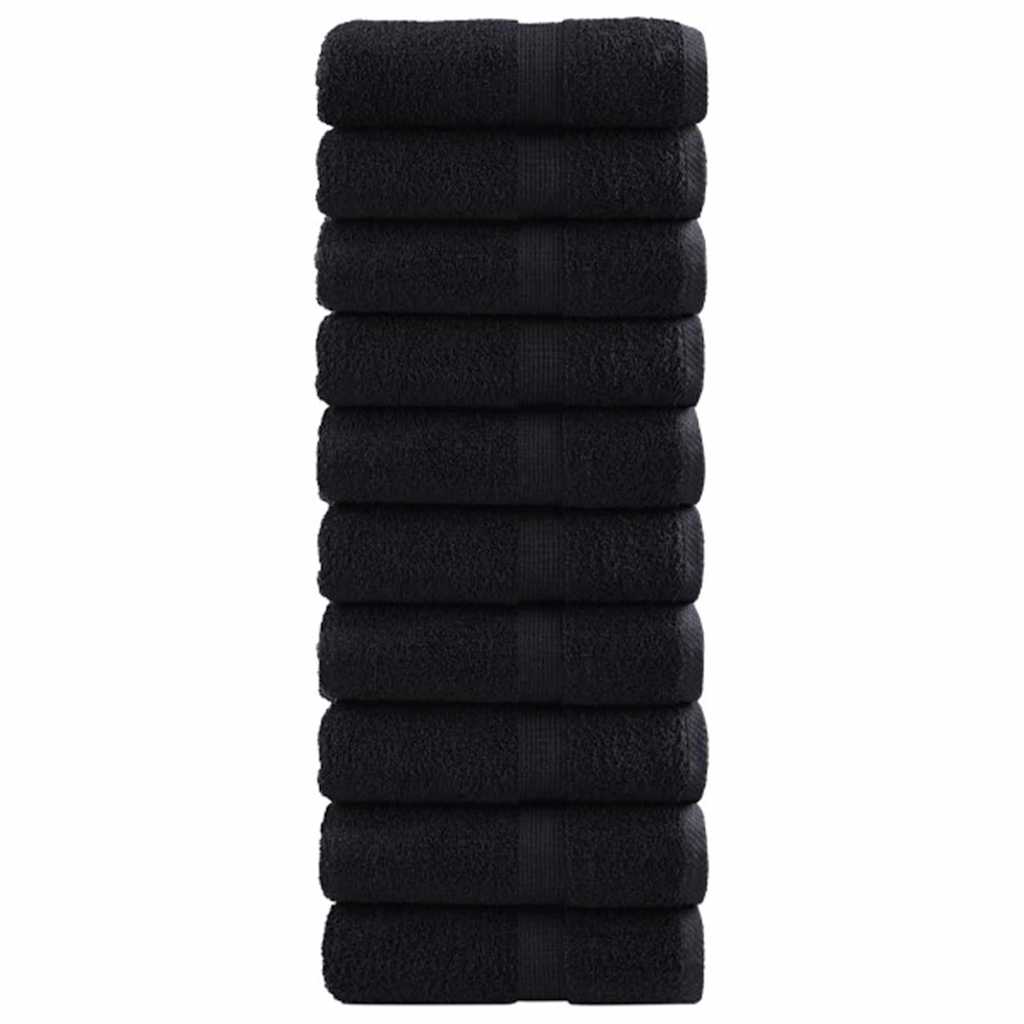 vidaXL Guest Towel SOLUND 50 pcs Black 30 x 30 cm 550 gsm 2