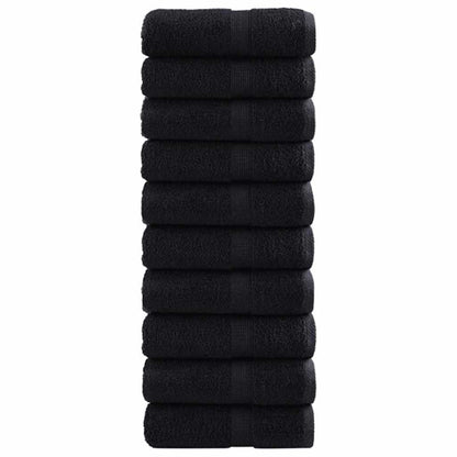 vidaXL Guest Towel SOLUND 50 pcs Black 30 x 30 cm 550 gsm 2