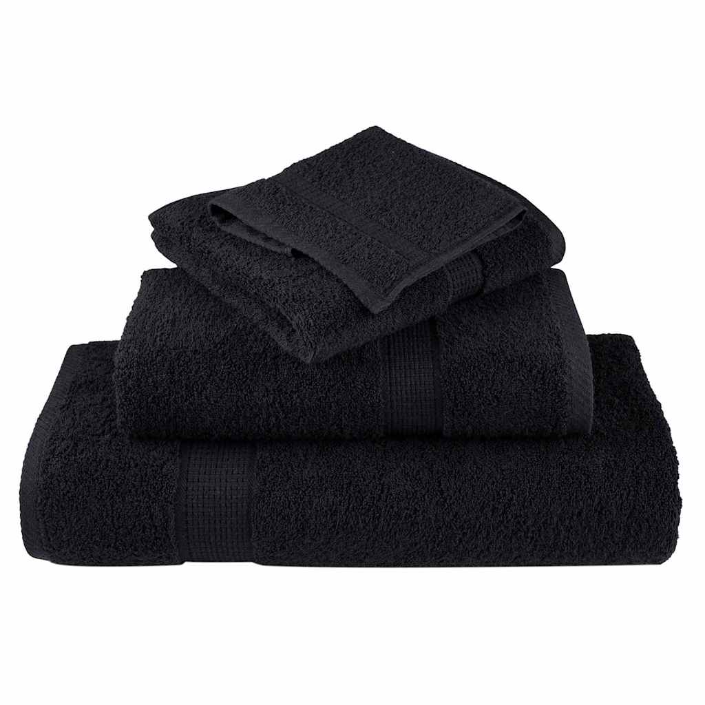 vidaXL Guest Towel SOLUND 50 pcs Black 30 x 30 cm 550 gsm 3