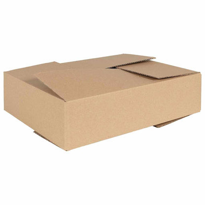 vidaXL Folding Box 50 pcs Natural 40 x 30 x 10 cm Cardboard 1