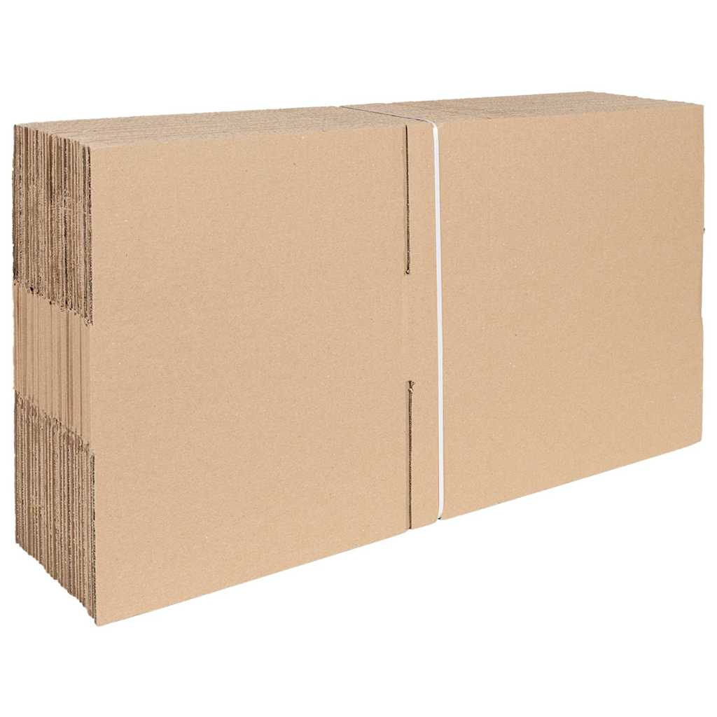 vidaXL Folding Box 50 pcs Natural 40 x 30 x 10 cm Cardboard 3