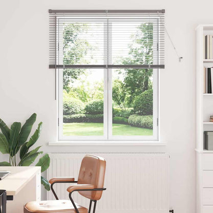 vidaXL Venetian Blind Silver 130 x 120 cm 25 mm Aluminium 1