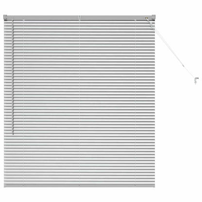 vidaXL Venetian Blind Silver 130 x 120 cm 25 mm Aluminium 2