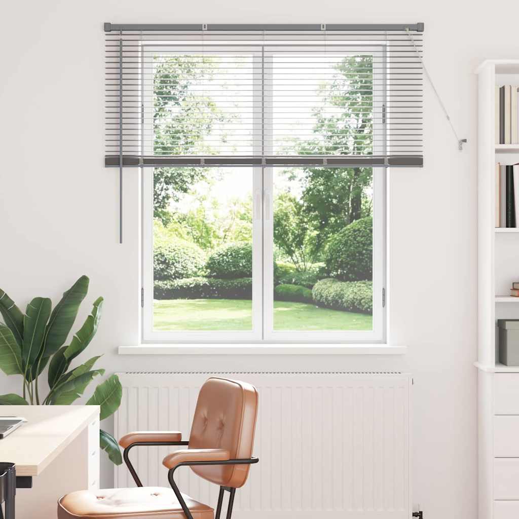 vidaXL Venetian Blinds Silver 130 x 130 cm Aluminium 1