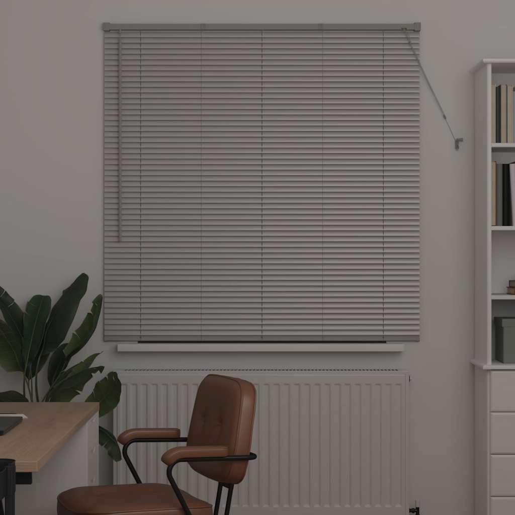 vidaXL Venetian Blinds Silver 130 x 130 cm Aluminium 3