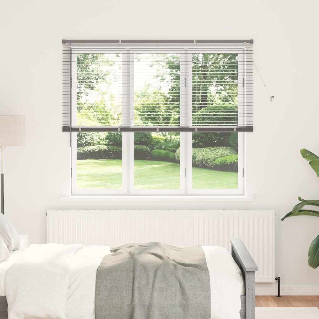 vidaXL Venetian Blinds Silver 175 x 160 cm Aluminium 1