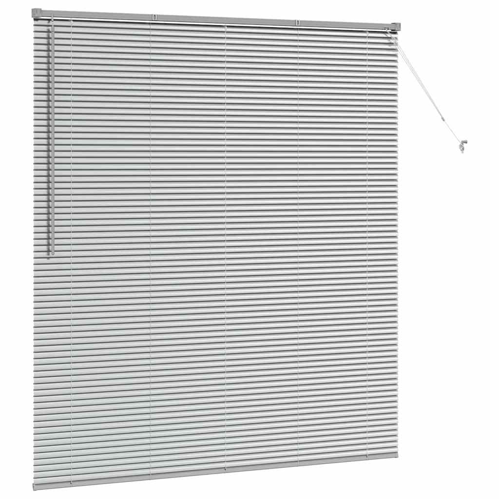 vidaXL Venetian Blinds Silver 175 x 160 cm Aluminium 5