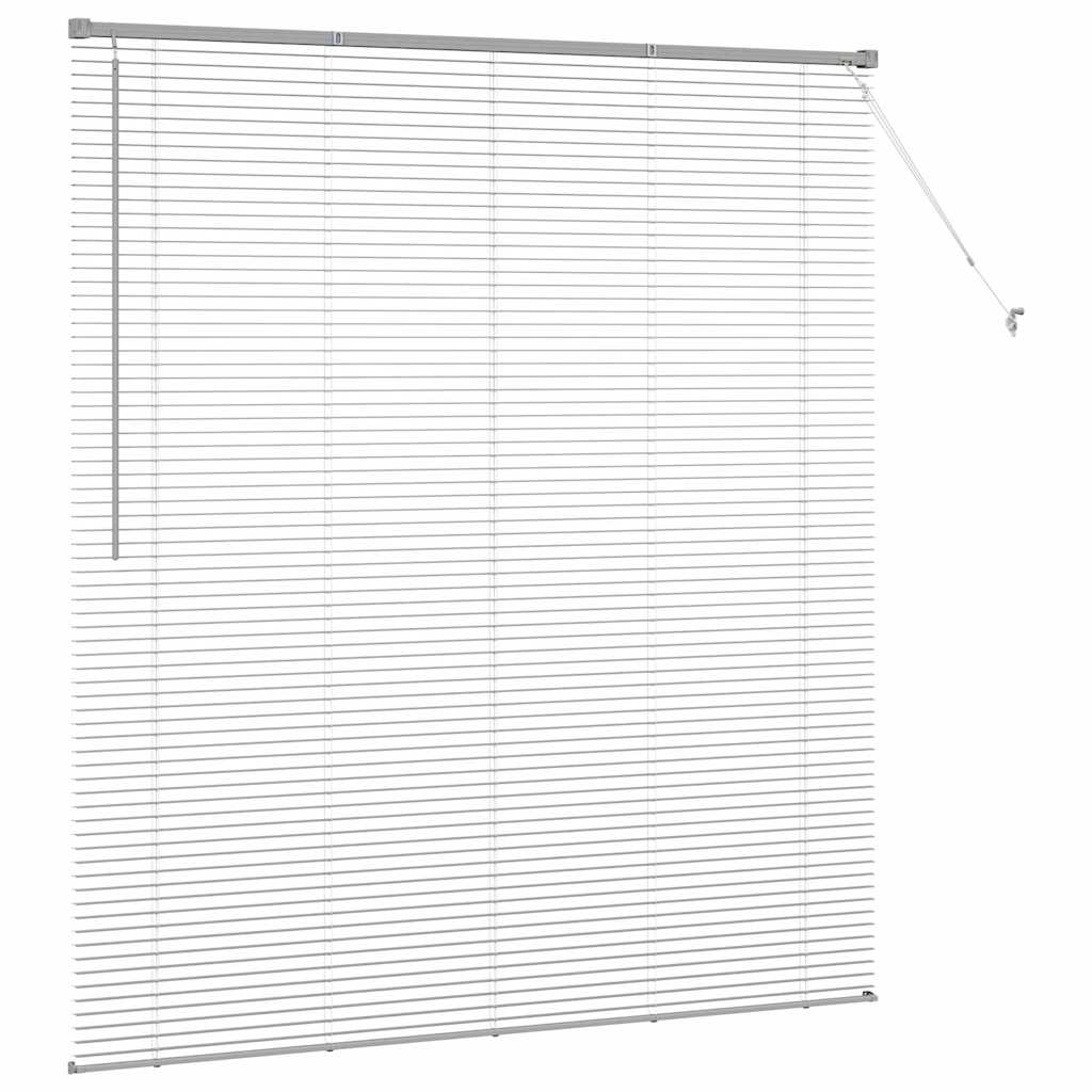 vidaXL Venetian Blinds Silver 175 x 160 cm Aluminium 6
