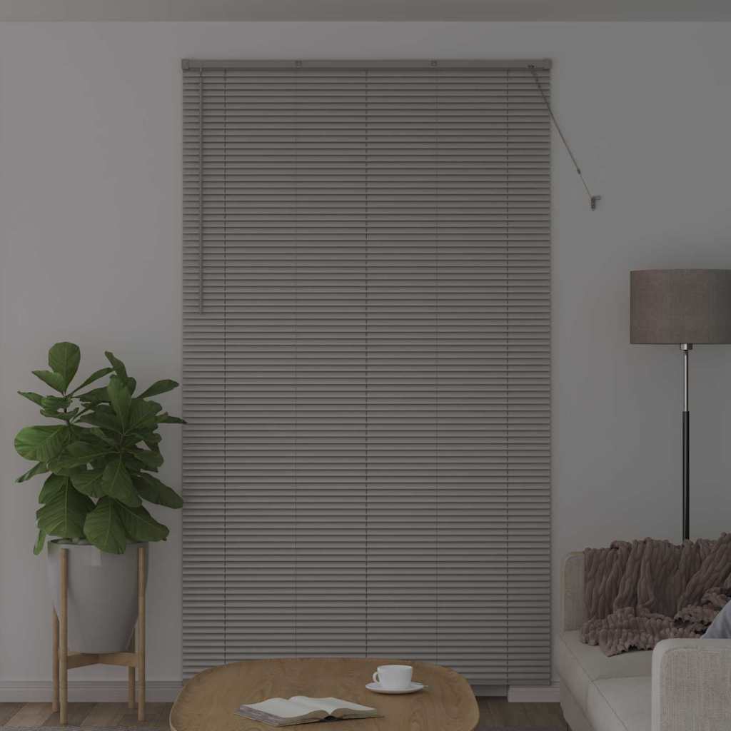 vidaXL Venetian Blinds Silver 220 x 130 cm Aluminium 3