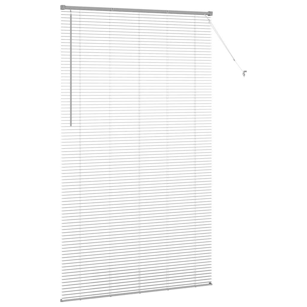 vidaXL Venetian Blinds Silver 220 x 130 cm Aluminium 6