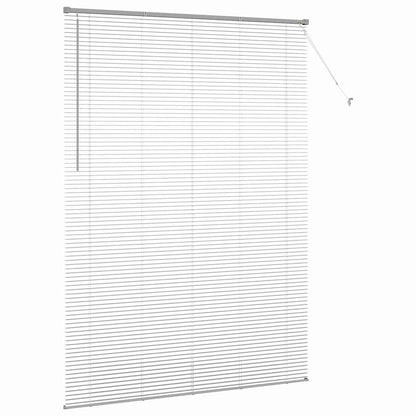 vidaXL Venetian Blinds Silver 220 x 160 cm Aluminium 6